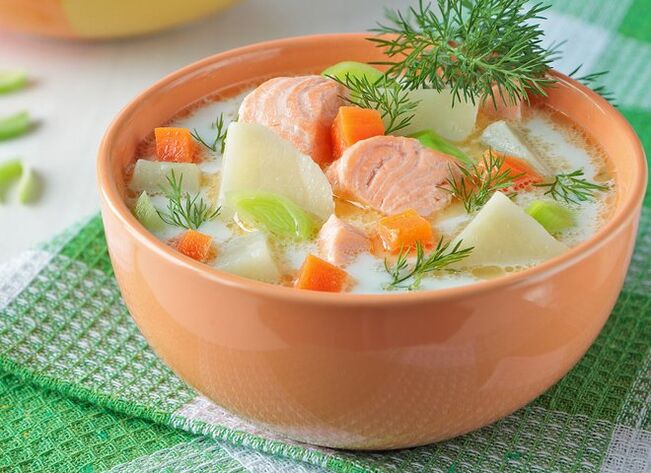 Zuppa di salmone norvegese per chi perde peso con la dieta Dukan nella fase di Alternanza o Fissazione. 